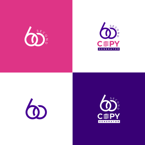 Copywriting logo with the title 'Modern logo for software depicting speed and ease'