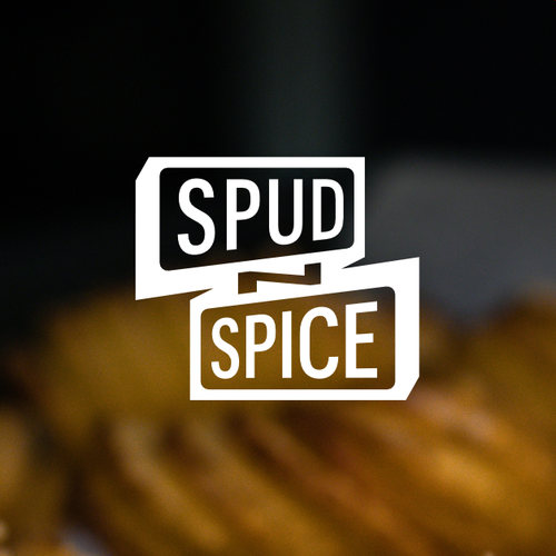 Spice logo with the title 'Spud N Spice Logo Design'