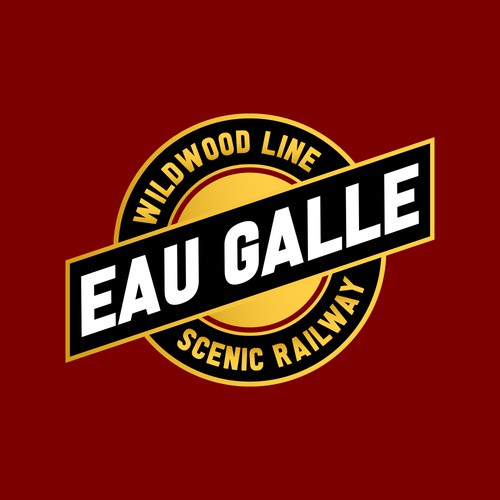 Railway design with the title 'EAU GALLE'