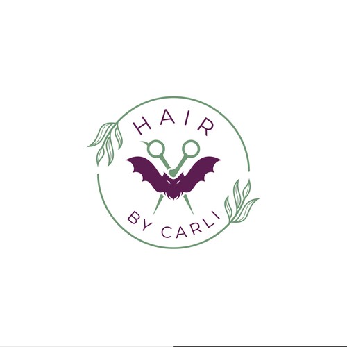 Hairstyle logo with the title 'Edgy and funky logo design for hairstylist - appealing to weirdos and plant lovers'
