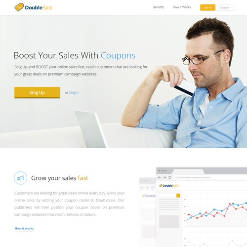 Graph design with the title 'Website for affiliate network'