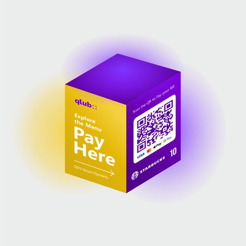 QR code design with the title 'QR Sign for Qlub'