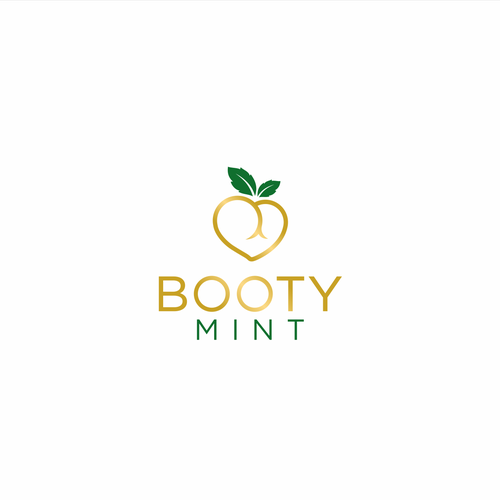 Peach logo with the title 'Logo for toilet paper spray'