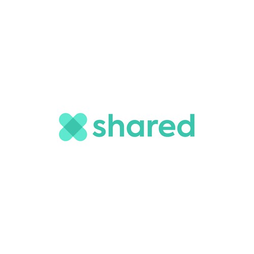 Shape design with the title 'Friendly logo design for Shared'