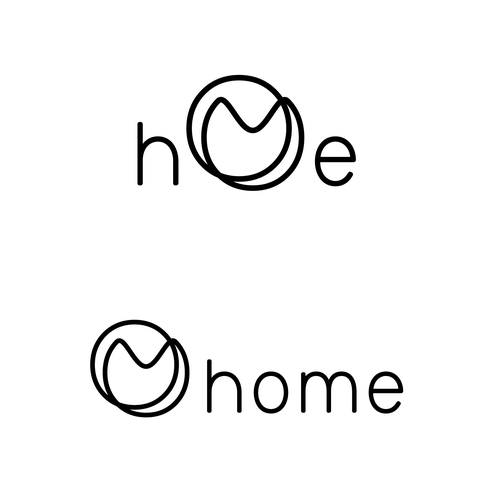 Delicate design with the title 'OM home'