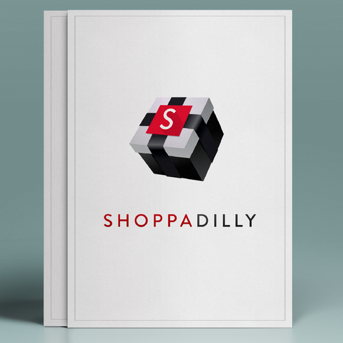Shopping logo with the title 'Logo for e-Commerce shopping website'