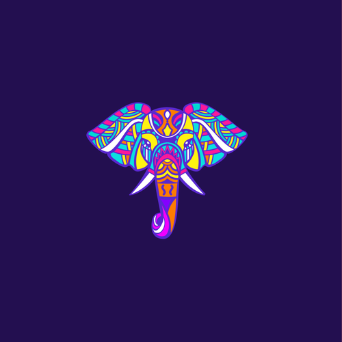 Vibrant logo with the title 'Elephant'