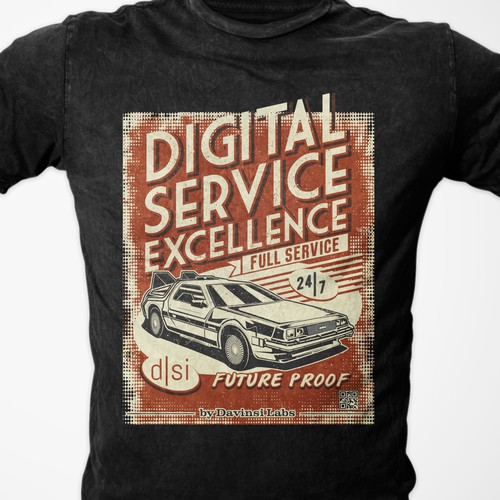 Technology t-shirt with the title 'Digital Service T-shirt'