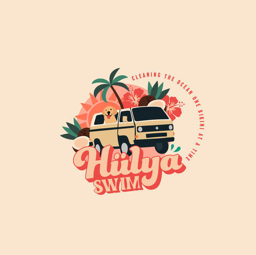 Bikini logo with the title 'Hülya Swims'