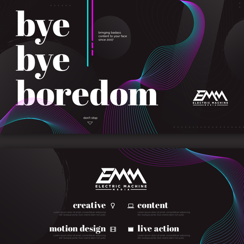 Contrast design with the title 'Business Development Deck'