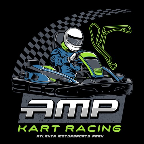 Racing t-shirt with the title 'Atlanta kart racing'