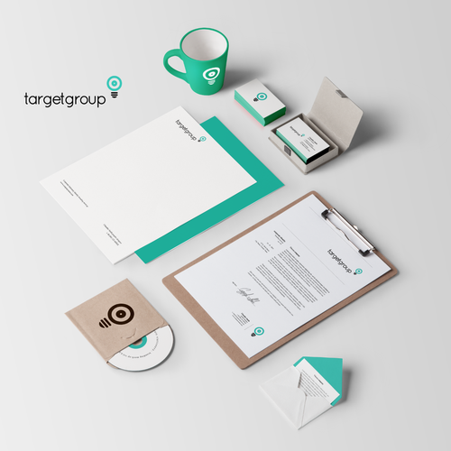 Research design with the title 'Brand Identity for Target GROUP'