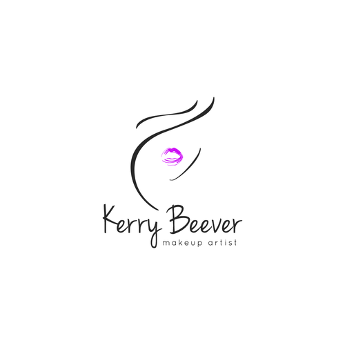 Log design with the title 'makeup artist redesign'