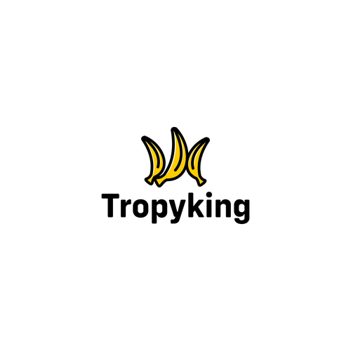 Snack logo with the title 'banana king'