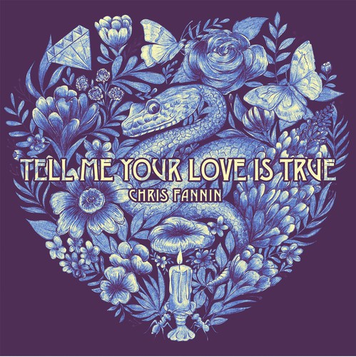 Procreate artwork with the title 'Illustration for amaricano music cover'