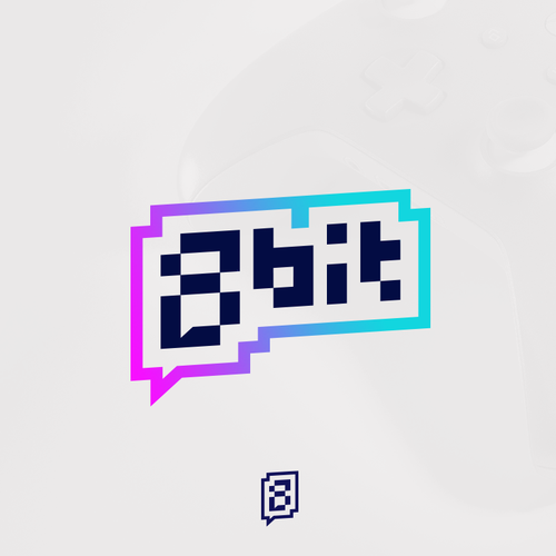 8 bit logo with the title 'Logo for 8Bit'