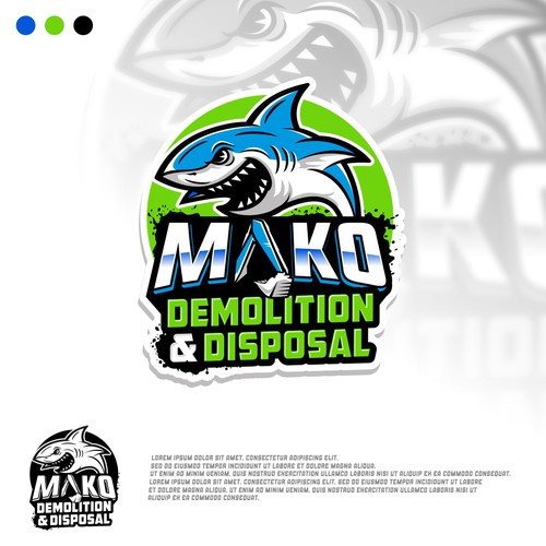 Builder logo with the title 'Mako Demolition & Disposal'