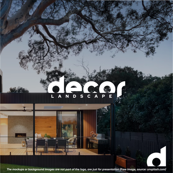 Landscape design with the title 'decor'