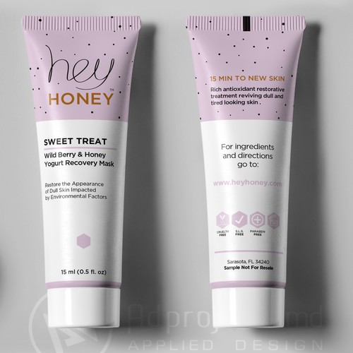 Hey Honey, Sweet Treat Wild Berry & Honey Yogurt, Recovery Mask. Rich  antioxidant restorative mask treatment that revives dull and tired looking  skin.