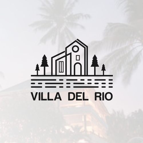 Villa design with the title 'vila del rio'