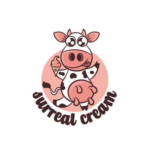 Milk design with the title 'Sweet Cow'