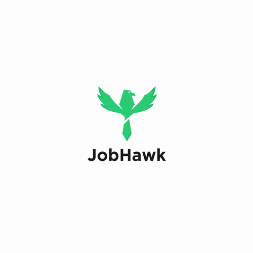 Hawk logo with the title 'JobHawk Logo'