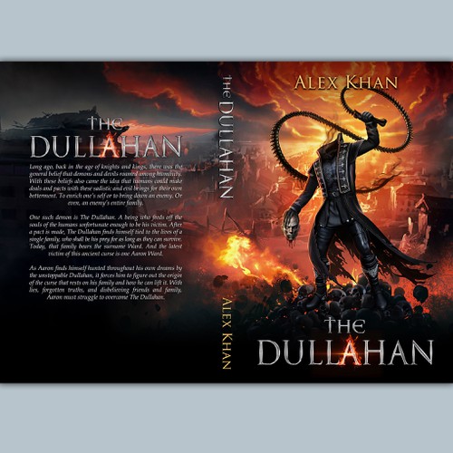 Fantasy book cover with the title 'The Dullahan'