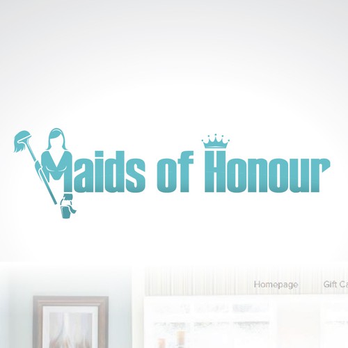 Cleaning company logo with the title 'Maids of Honour'
