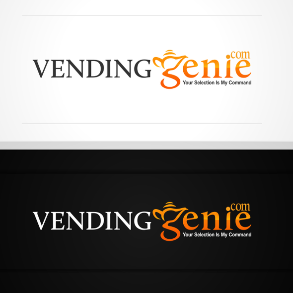 Aladdin logo with the title 'Create the next logo for VendingGenie.com'