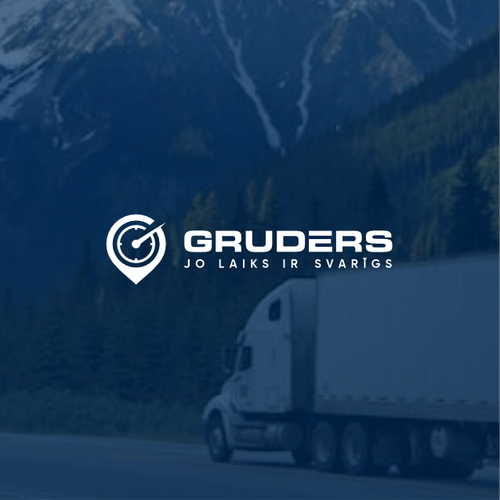 Tracking logo with the title 'Bold and Masculine Logistic Truck Modern Logo'