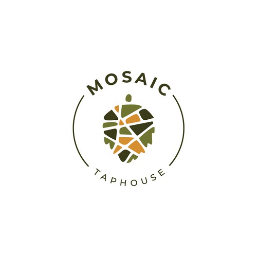 Beer logo with the title 'Mosaic Taphouse'