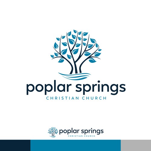 Church brand with the title 'Poplar Springs - Christian Church'