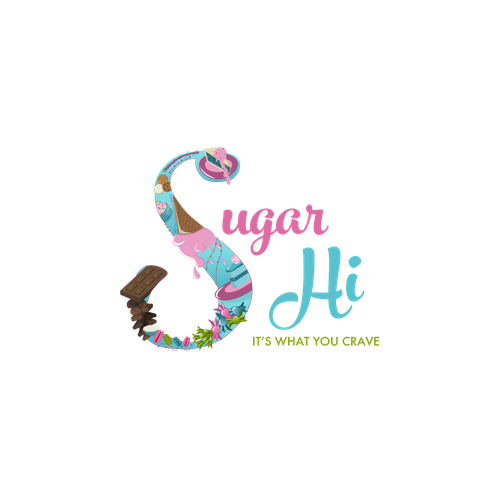 Teal logo with the title 'Fun Sugary design'