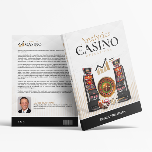 Game book cover with the title 'Casino themed book cover'