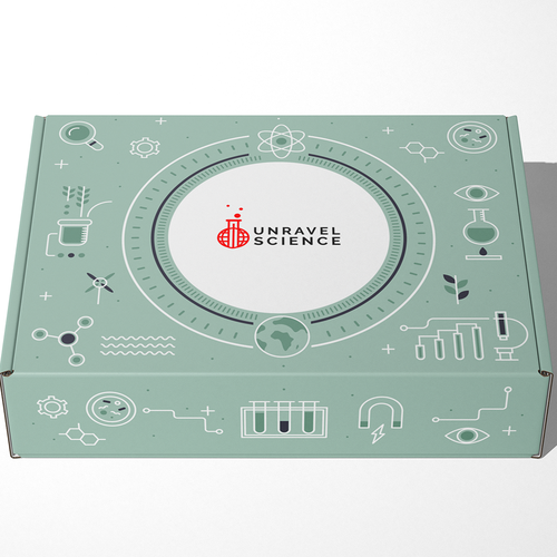 Book cover artwork with the title 'Mailing Box Design Pattern Illustration '