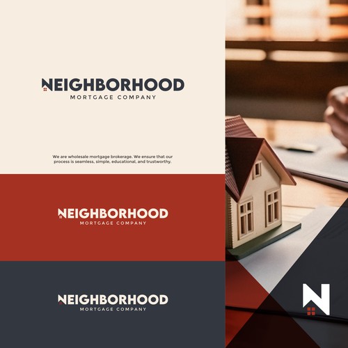 N design with the title 'Neighborhood Logo'