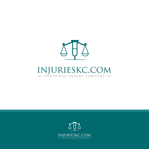 Lawyer logo with the title 'Injury lawyers'