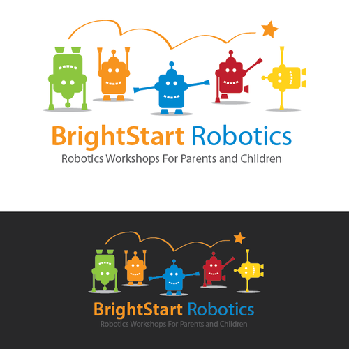 Robotics design with the title 'Create the next logo for BrightStart Robotics'