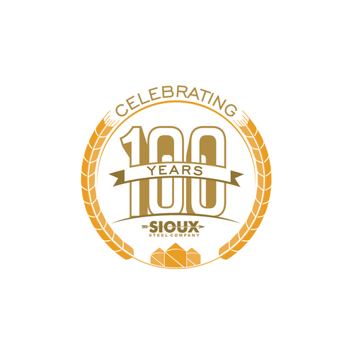3 years logo with the title '100th Anniversary'