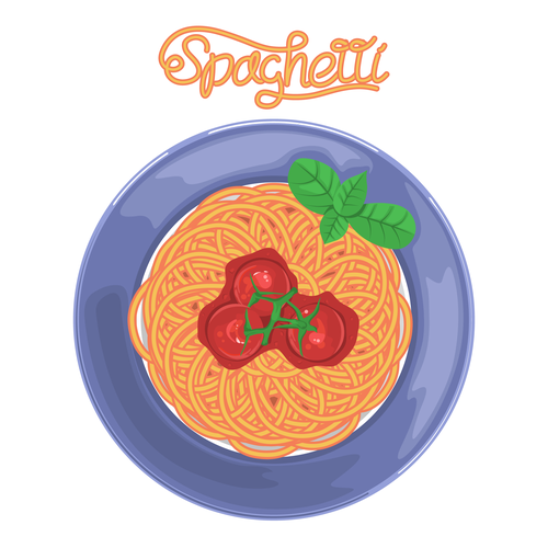 Spaghetti design with the title 'Concept cover for the book'