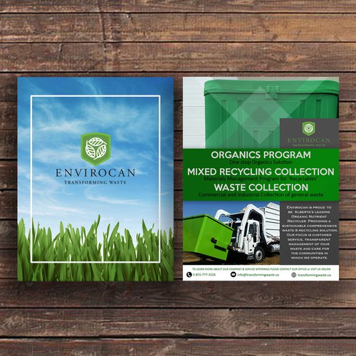 Post design with the title 'Envirocan Flyer'