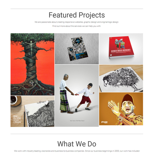 Jimdo design with the title 'website playongrafis'