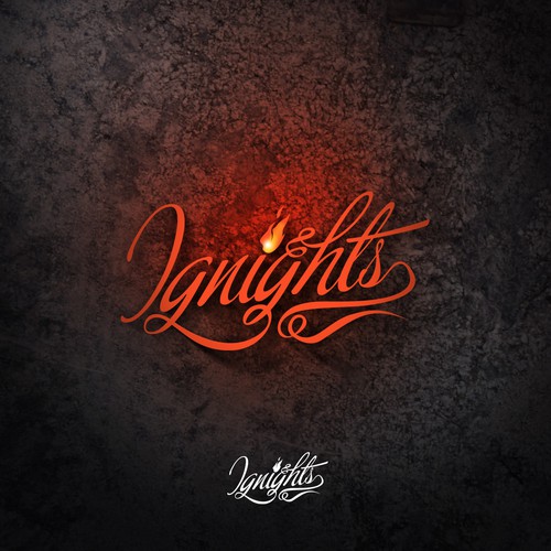 Dating app logo with the title 'ignights'