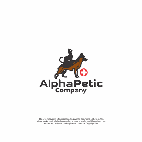 Pet shop logo with the title 'Pet Clinic'