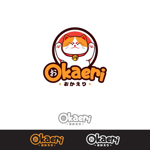 Japanese logo with the title 'Okaeri'