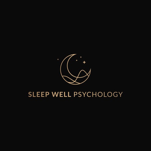 Disease awareness logo with the title 'Modern and elegant logo for a private psychology practice that specializes in treating insomnia and sleep-related disorders'