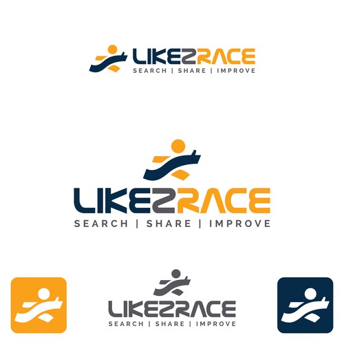Motivational logo with the title 'Creative Logo for Online Coaching & Social network'
