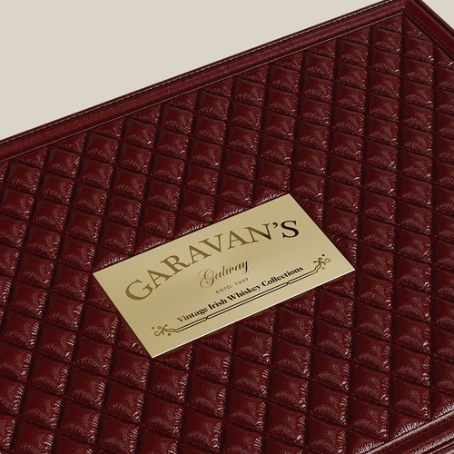 Brand packaging with the title 'Luxury Whiskey Packaging Design, Interactive Box'