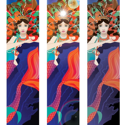 Mermaid artwork with the title 'Mermaid Growth Chart'