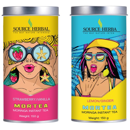 Pop art design with the title 'package design'